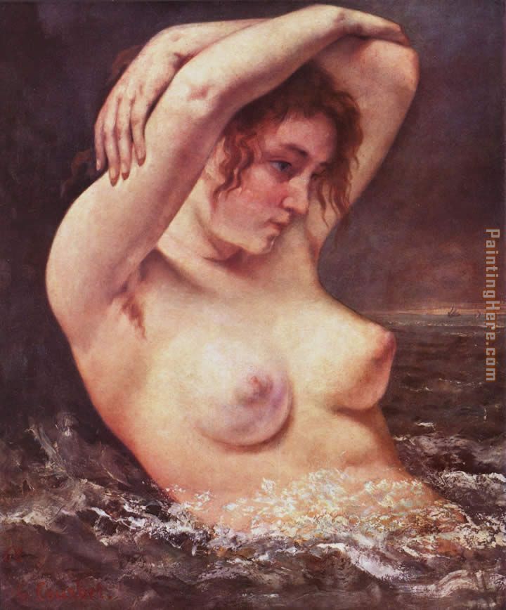 Gustave Courbet The Woman in the Waves